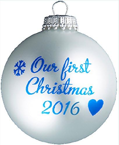 Our First Christmas 2016 - Silver Christmas Tree Bauble