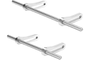 EPINON Front Rear Adjustable Bumper Aluminum Alloy RC Bumper for 1/10 RC Crawler Chassis LCG TRX4 SCX10 Capra Dodge Power Wagon Upgrade Parts (Silver)