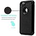 Elegant Choise Compatible with iPhone 6 Plus case, Shock Absorbing Dual Layer Hybrid Case, Heavy Duty Protective Armor Case Cover + Screen Protector + Stylus Pen (Black/Black)