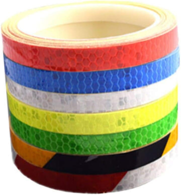 Foknya 7 Rolls Bike Reflective Tape, 8M Safety Warning