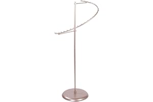 SSWBasics Sleek Rose Gold Spiral Clothing Rack - 29 Ball Retail Clothing Display Stand - 63"H - Boutique Garment and Accessories Display - Stylish Clothing Display Racks for Retail Stores