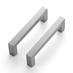 Ravinte 10 Pack Square Bar Kitchen Cabinet Handles
