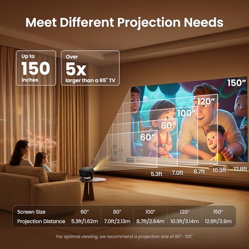 Dangbei N3 Max Proyector 4K Soporte, 1000 ISO Lumen Projetor Portatil,【VIDAA OS, Netflix & App Control de Voz】Videoproyector 1080P para Exterior/Cine en Casa/Techo, con WiFi5, Bluetooth, Dolby Audio