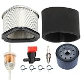 Panari GY20661 Air Filter with Oil Filter Maintence Kit for John Deere LT160 LX266 L110 7G18 17.542HS L17.542 Lawn Mower Tractor M131303 M145944