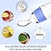 Baby Mate 2 PCS Silicone Baby Food Dispensing Spoon - Blue, 4oz/120ml, Ideal for 4 Months+ Babies - Squeeze Feeder with Spoon Bottle