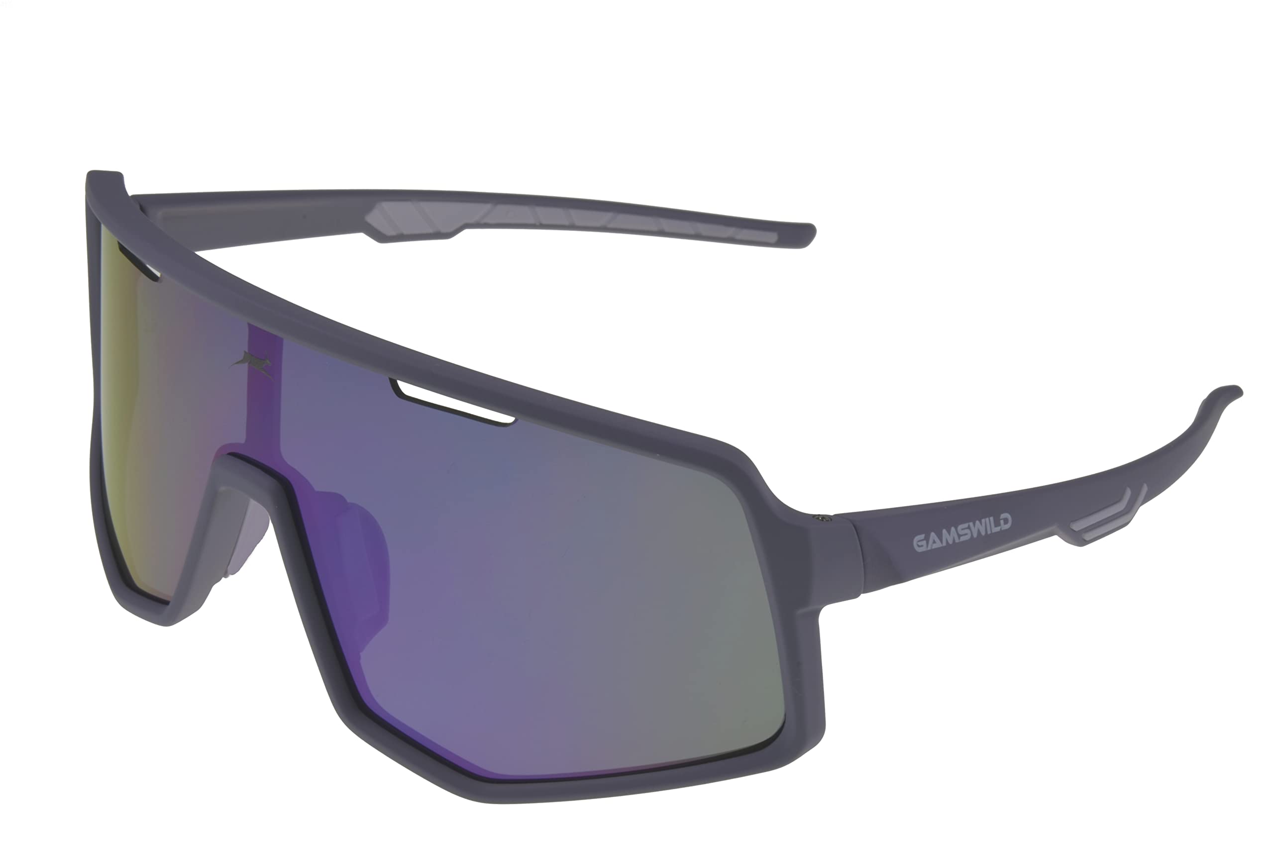 Gamswild WS4042 Sunglasses Ski Goggles Cycling Glasses Women Men Unisex | Purple | Berry | Black/Blue | Black-Red | Green
