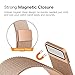 Fintie for Gear S2 Watch Band [Large], Fintie [Magnet Lock] Milanese Loop Adjustable Stainless Steel Replacement Strap Bands for Samsung Gear S2 SM-R720 / SM-R730 Smart Watch - Rose Gold
