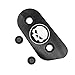 Frenshion Compatible for Motorcycle CNC Chain Inspection Cover Guard Chrome Skull Protect For Harley Davidson Sportster XL 883 1200 2014 2015 2016 Black