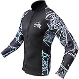 NatyFly Wetsuit Jacket Long Sleeve Neoprene Wetsuits Top For Men/Women