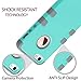 ULAK SE Case,iPhone 5S Case, Anti Slip Shock Resistance Protective Cover with Hybrid High Soft Silicone + Hard PC Case for Apple iPhone 5/5S/SE (Light Green+Grey)