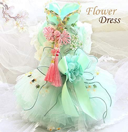Zlovepet 高級な手作り犬のワンピース花様年華鳳仙領刺繍姫様犬の洋服可愛い小型犬用 M 日本メーカー新品 Zlovepet 高級な手作り犬のワンピース花様年華鳳仙領刺繍姫様犬の洋服可愛い小型犬用 M 日本メーカー新品