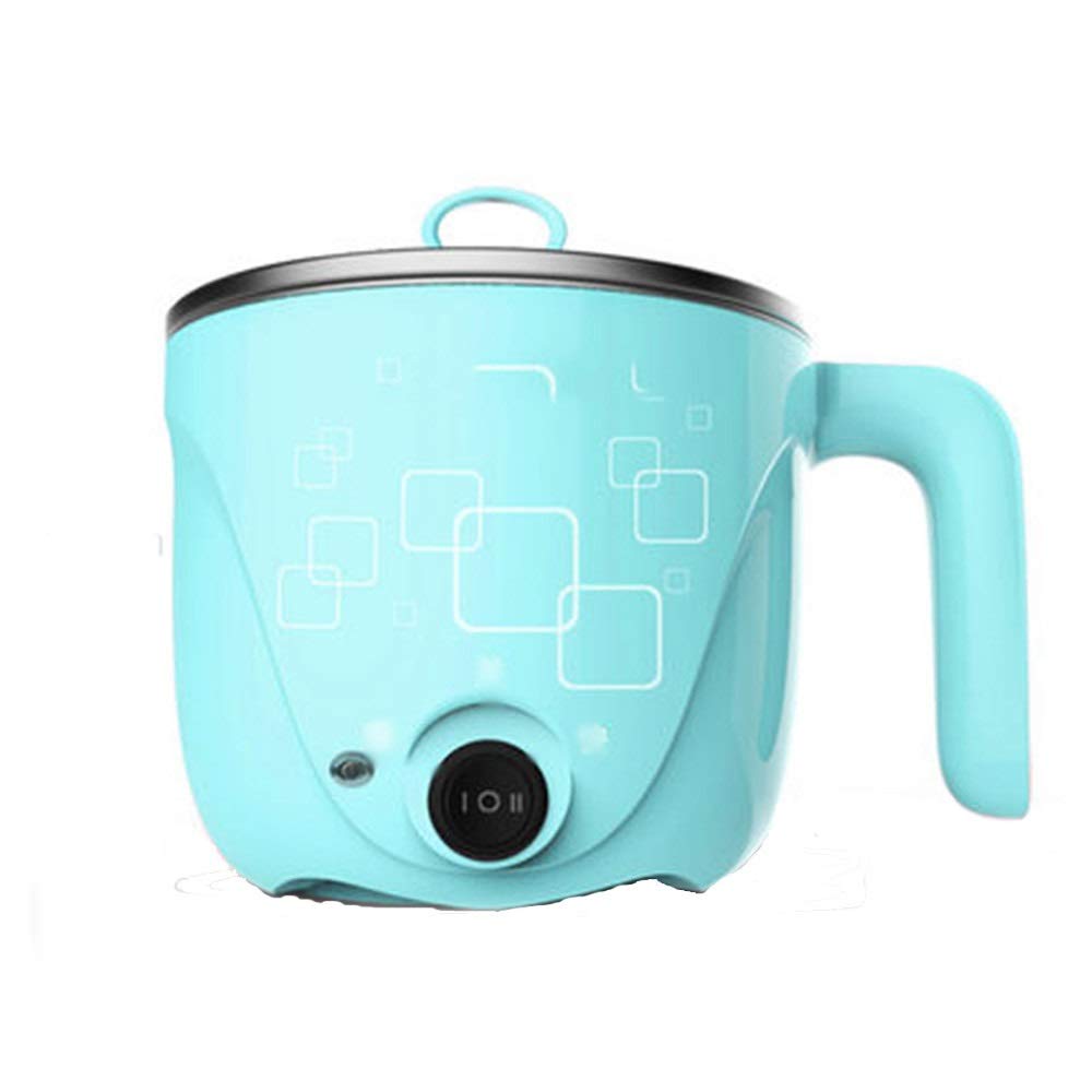 Xyanzi dianzhuguo Portable 1L Mini Electric Pot Kettle Cooker 400W blue