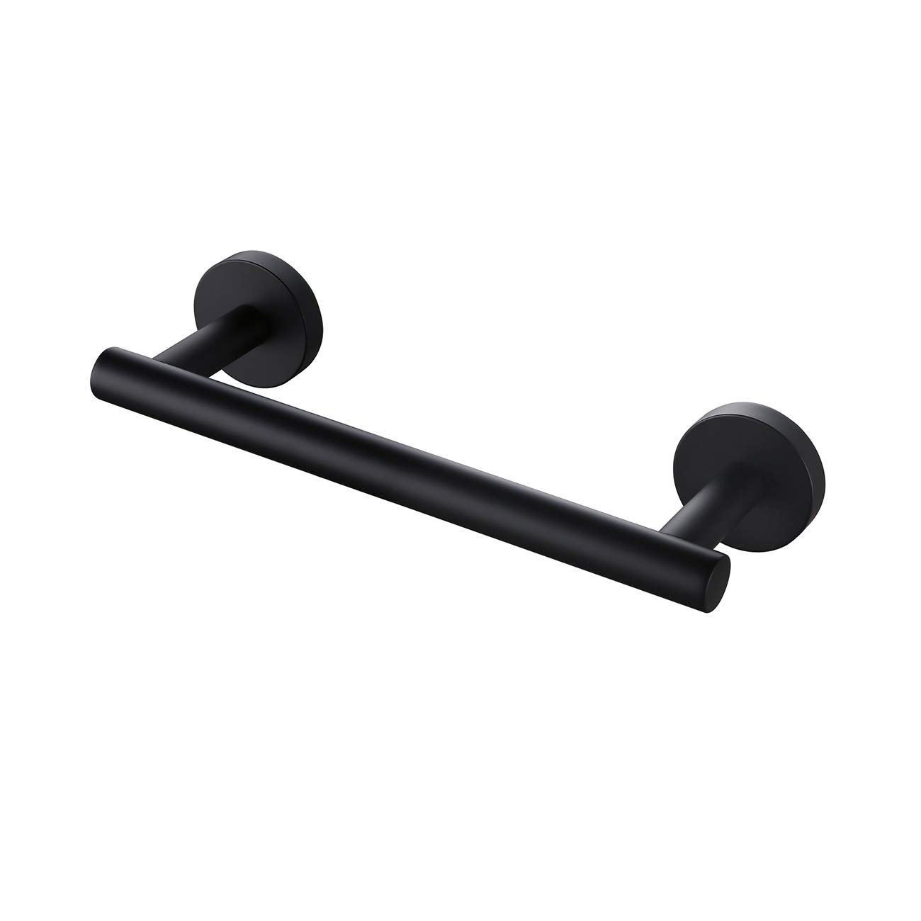 KLXHOME 9-Inch Matte Black Towel Bar for Kitchen or Bathroom - Stainless Steel Hand Towel Holder Contemporary Style Wall Mount, A01B23A