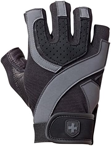 Harbinger Training Grip Non-Wristwrap Weightlifting Gloves with TechGel-Padded Leather Palm (Old style), Small