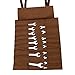 BT 1604 Bull Tools 20 Pocket Hand Crafted Hand Dyed H.W.100% Cotton Duck Canvas 15 Oz. Duck Canvas Metric or SAE Wrench and Tools Bag Organizer Roll Up Pouch - Cinnamon Brown