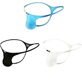 Azcode Mens T-Back Thongs Sexy Low Rise G-String Briefs Bulge Pouch Underwear