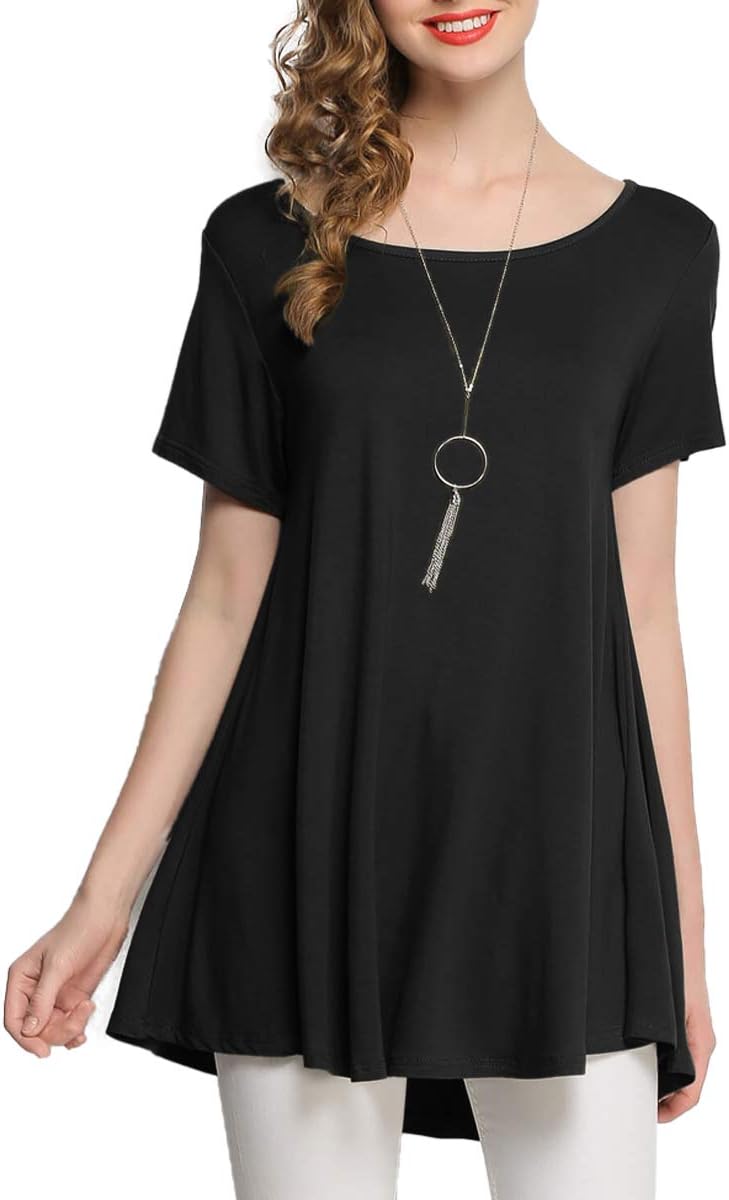BELAROI Women Tshirts Loose Fit Lady Swing T Shirt Tops Ladies Tunic Casual Oversize Shirt Plus Size