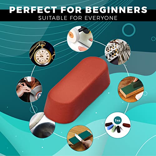 6 Piece Polishing Compound Cutting & Buffing Compound 1 Oz Kit