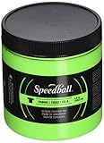 Speedball Art Products Fluorescent Fabric Screen Printing Ink, 8 oz, Lime Green