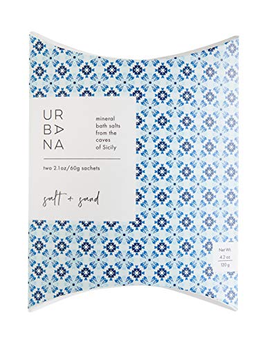 Urbana 75100SS Mineral Bath Salts (2 x 2.1oz Packets), Salt + Sand