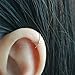 Ear Cuff, 14K Yellow Gold Filled,Sterling Silver 22 gauge Criss Cross X Ear Cuff, Cartilage earring, Fake conch piercing, Holiday Gifts, Gifts for Her, Handmade Gifts,Please select an option