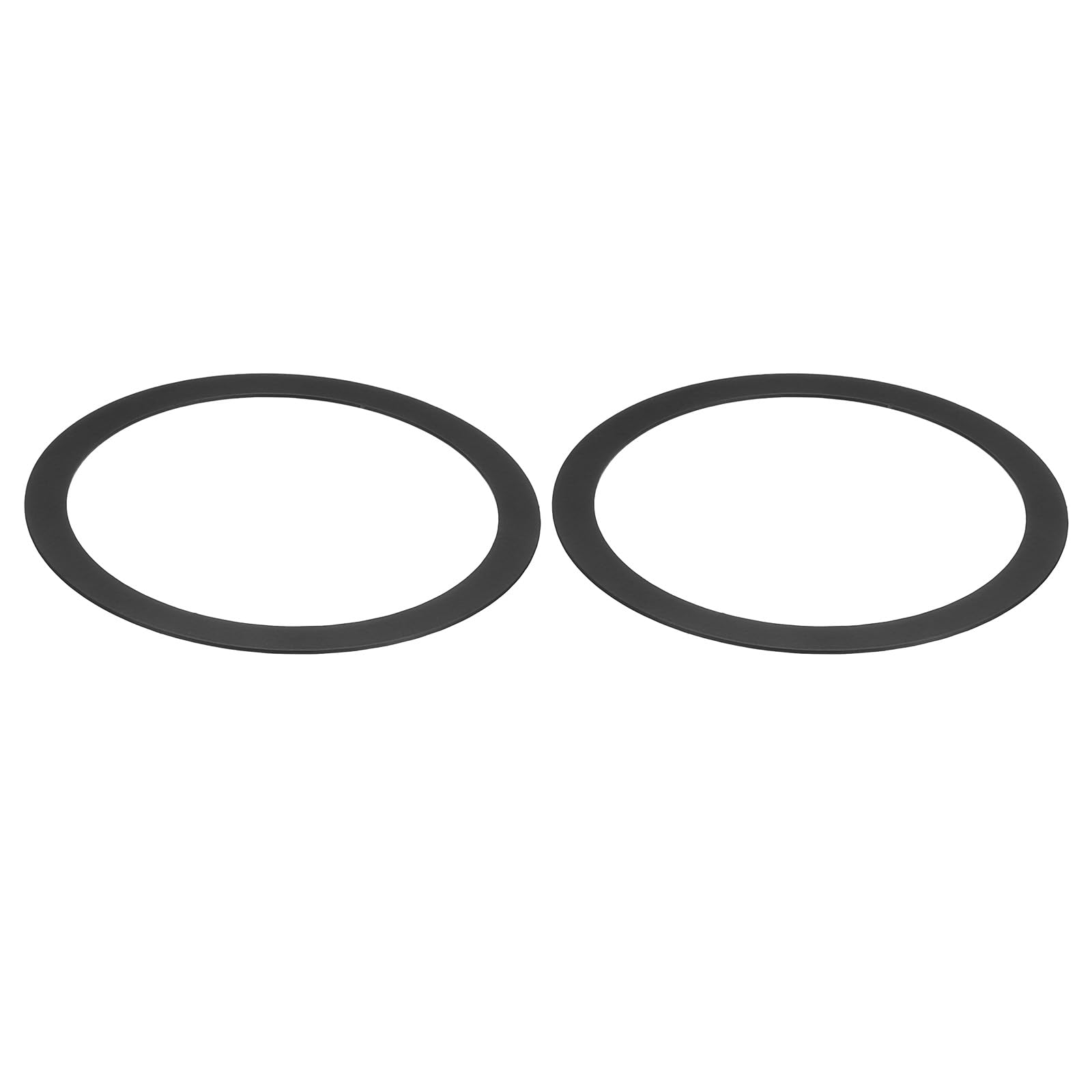 PATIKIL Metal Goof Trim Ring, 2 Pcs 3.54" OD x 2.99" ID Black Recessed Light Cover Ring for Recessed Can Downlight, Living Room