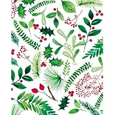 Holly Christmas Pattern On Edible Image Chocolate Transfer Sheet. Apply To Your Custom Chocolate Treats