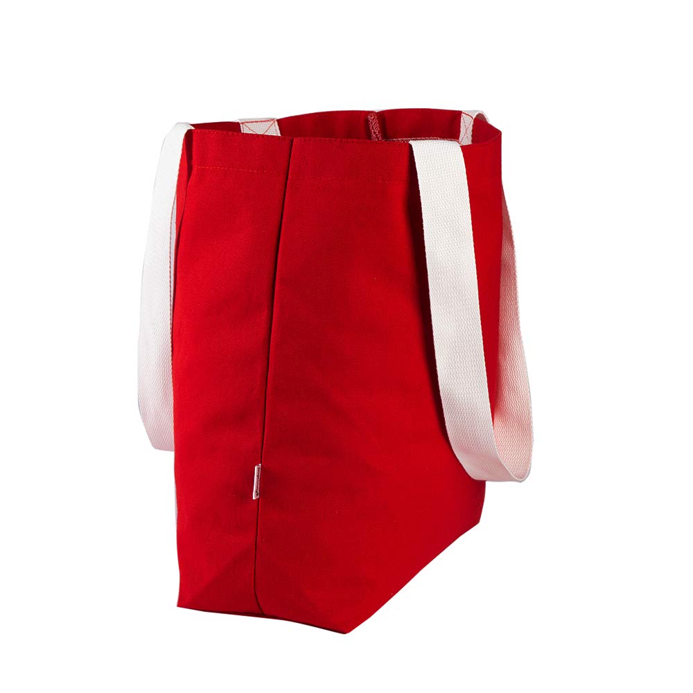 Augbunny Durable 100% Cotton 12oz Canvas Heavy Duty Extra Large Grocery Bag Beach Tote Shopping Bag Multi Purpose Tote.