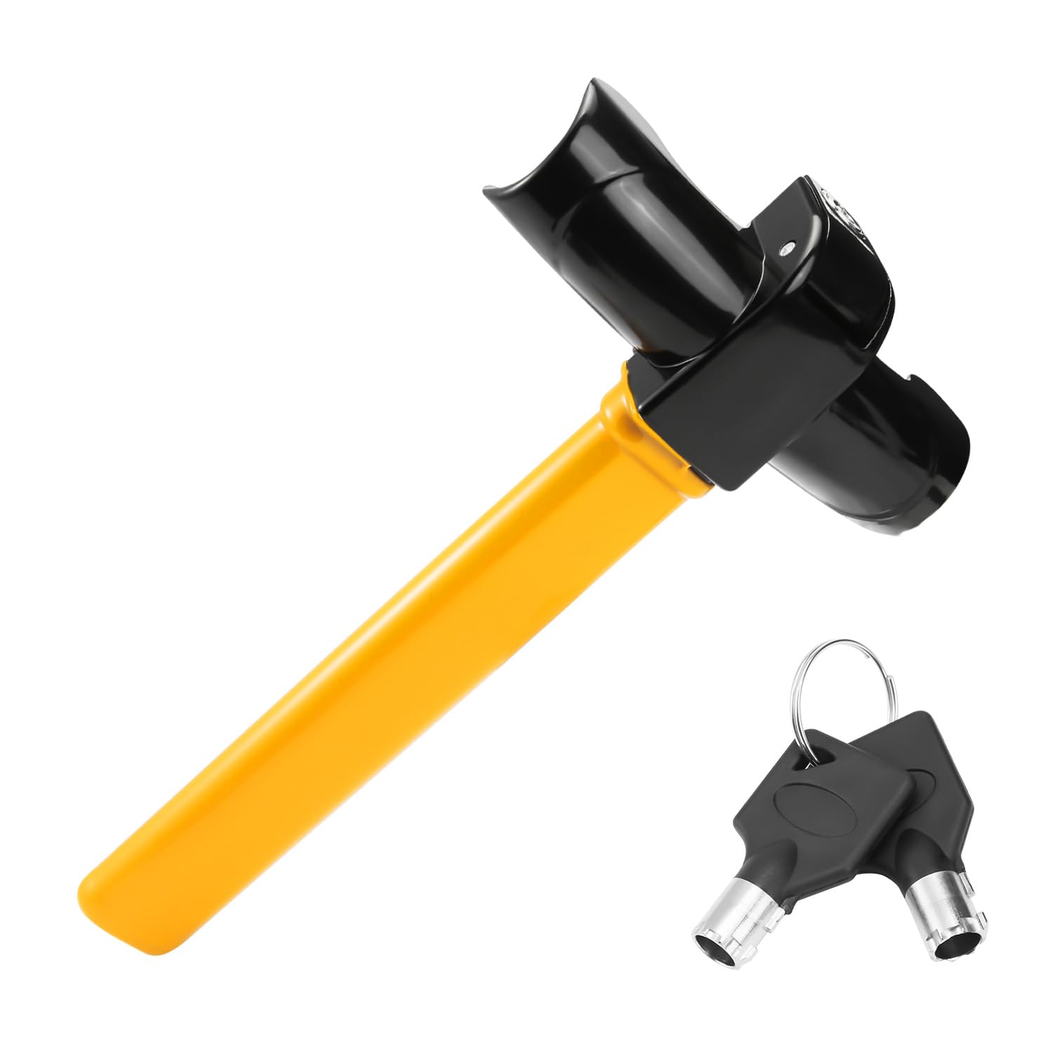 Car Steering Wheel Lock, Car Anti-Theft Wheel Lock Universal Fit Security Locking Devices Steering Lock - 2 Keys, T Shape