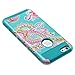 iPhone 6 Plus Case 5.5 Inch,iPhone 6s plus Case,AnnBay High Impact Hard Hybrid Dual Layer Heavy Duty Case Armor Cover Case with Totem Flower Pattern for iPhone 6 Plus /6s Plus(Blue)