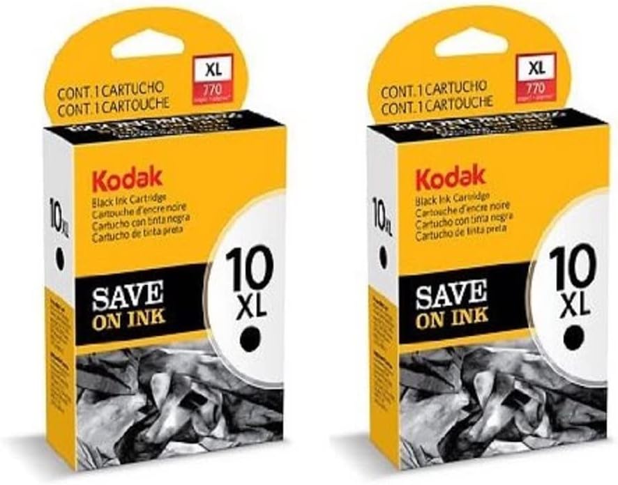 Kodak 10XL Black Ink Cartridge Twin Pack (2x) - New