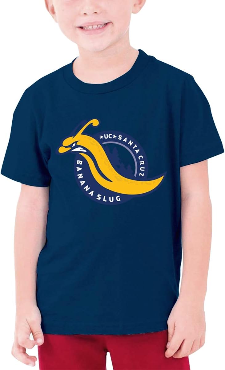 Kids T Shirts Santa Cruz Banana Slugs Short Sleeve Shirt O-Neck Top Tees
