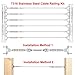 Blika 25 Pack Heavy Duty T316 Stainless Steel Cable Railing Kits for Wood Posts, DIY Balustrade Kit with Left & Right Hand Thread Lag Screws
