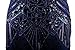 Vijiv Women 1920s Gastby Sequin Art Nouveau Embellished Fringed Cocktail Dresses, X-Large, Blue