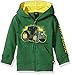 John Deere baby boys Fleece Zip Hoody Hooded Sweatshirt, Green, 18 Months US