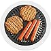 Chef's Secret Non-Stick Aluminum Indoor Stovetop Grill with Stainless Steel Base, Black/Silver