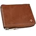 Alpine Swiss RFID Blocking Mens Leather Wallet Zip Around ID Card Window Bifold