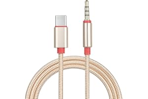 Type-C Male to 3 5mm TRRS Audio Cable USB-C Headset Adapter Cord for Car Home Stereo External Speaker Gold-Plated Interface N