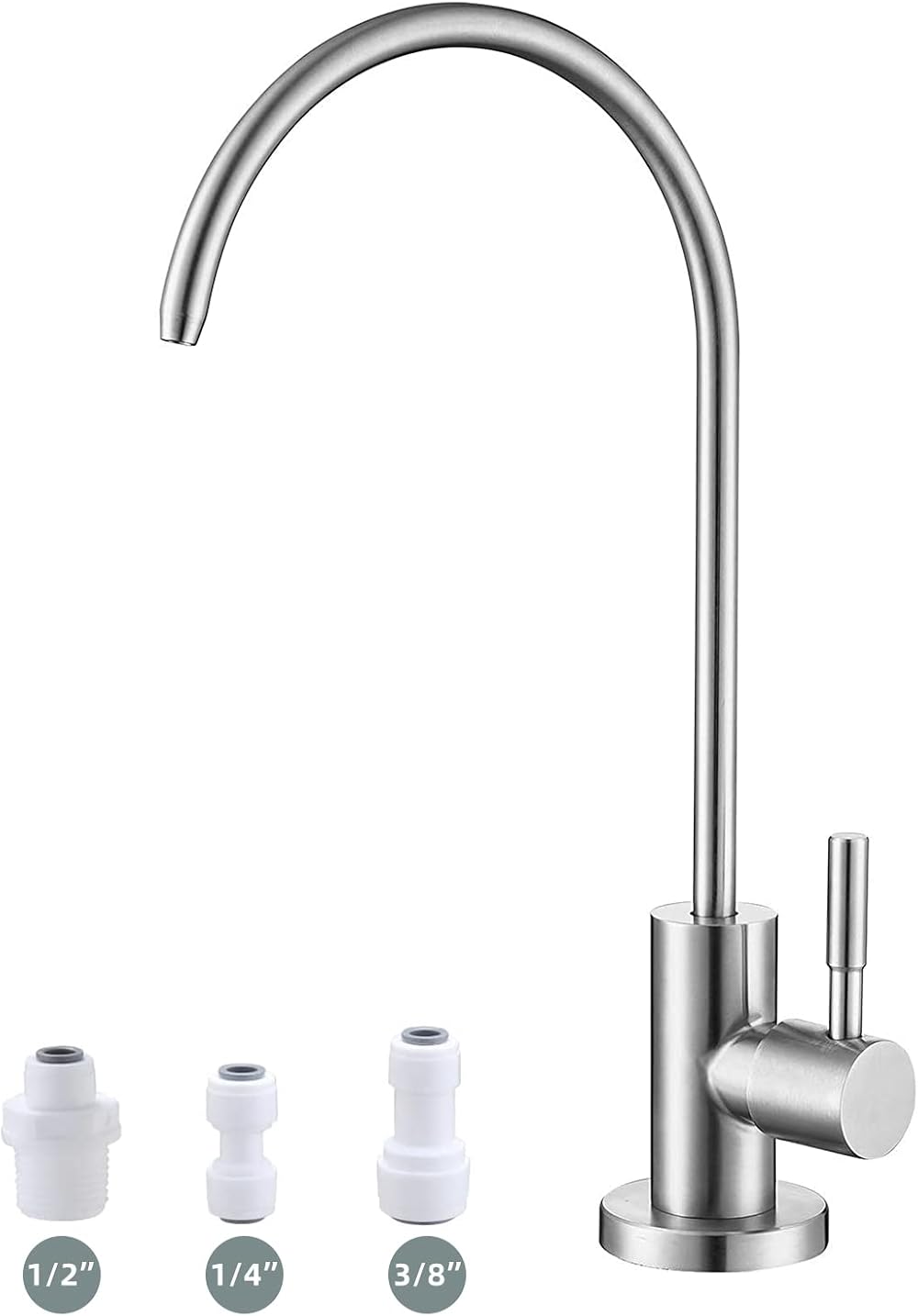 Bifordo Drinking Water Tap SUS304 Lead-Free Brushed Nickel Kitchen Faucet