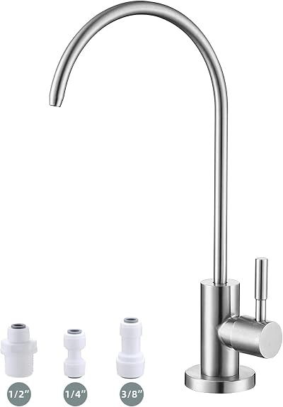 Bifordo Drinking Water Tap SUS304 Lead-Free Brushed Nickel Kitchen Faucet
