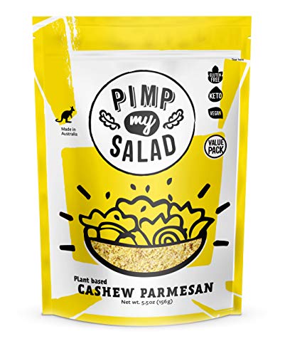 PIMP MY SALAD Cashew Parmesan Cheese | Keto Dairy Free Cashew Grated Cheese | Vegan Parmesan | Gluten Free Vegan Cheese…