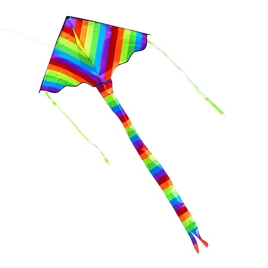Kariwell Rainbow Diamond Kite Single Line Beginner Kite for