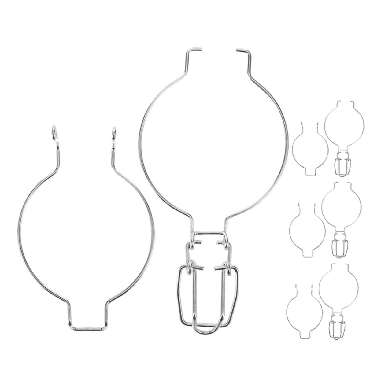 Photo 1 of Anneome Glass Canning Jar Accessories Wire Clamp 4pcs Wire Locking Storage Jars Wide Mouth Glass Canisters Sealed Buckle Replacement