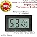 Avianweb AV-1951HT Digital Mini Instant-Read Temperature (Fahrenheit) & Humidity Gauge Thermometer (Hygrometer) Most Popular Applications for Cars, Incubators and Brooders, Black