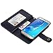 TabPow Galaxy J7 V Case, Galaxy J7 Prime Case, Galaxy J7 Perx Case, 10 Card Slot - ID Slot, Button Wallet Folio PU Leather Cover With Detachable Magnetic Case For Samsung Galaxy J7 V (2017) - Black