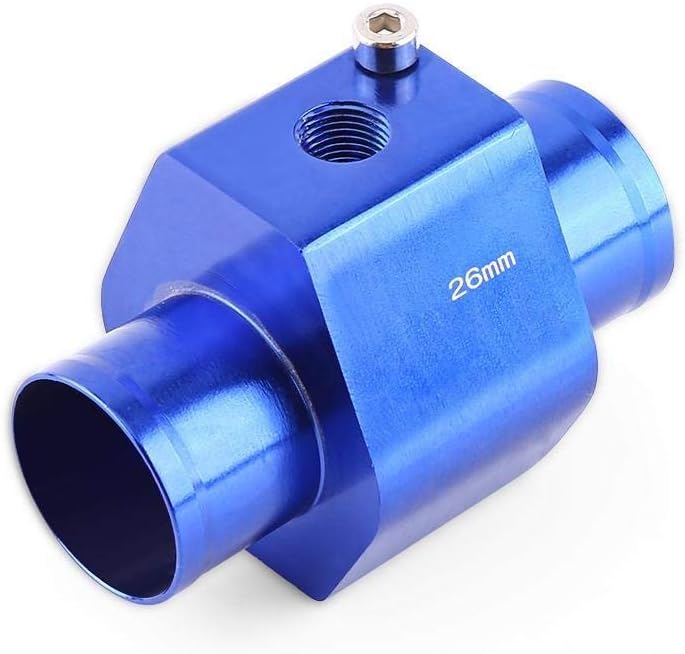 Tarente Universal Metall Auto Wassertemperatur Verbindungs Rohr Schlauch Temperaturfuhler Adapter Blau 26mm Ersatz Tuning Verschleissteile Auto Motorrad Suenaacampo Com