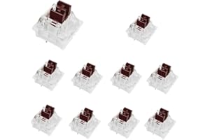 Granvela OUTEMU Brown Switches,3 Pin Tactile/RGB/Dustproof Switches for Mechanical Gaming Keyboard - Compatible with Cherry MX Switches-Pack 10