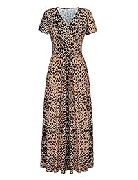 Ranphee Maxi Vestido de verano para mujer, negro, corto, casual, de manga larga, vestido con bolsillos