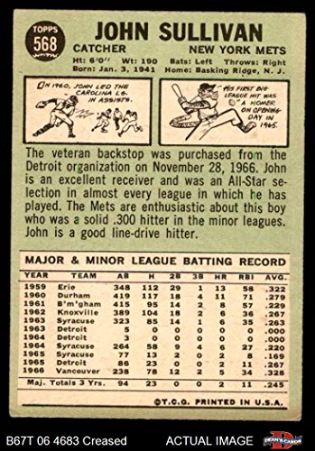 Amazoncom 1967 Topps 568 John Sullivan New York Mets - 