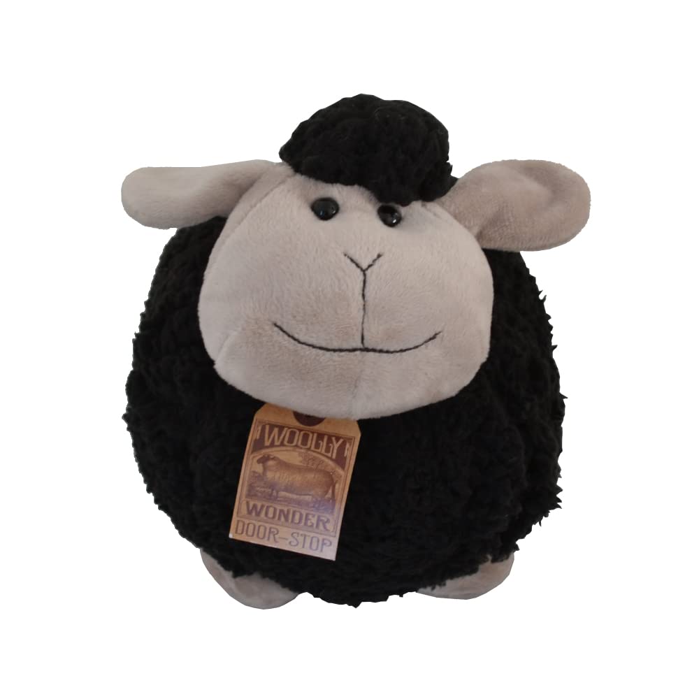 House of Marbles Woolly Sheep Doorstop Black